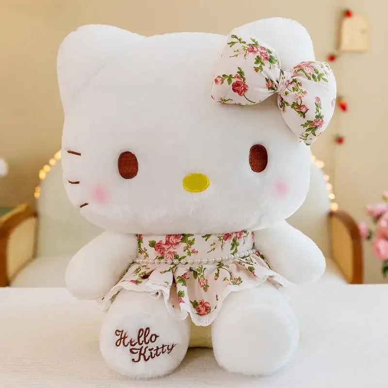 22-35cm Hello Kitty Anime Cartoon Cute Stuffed Toys Sanrio Plushier Soft Pillow Birthday Gifts For Girls Kawaii Pendant Dolls