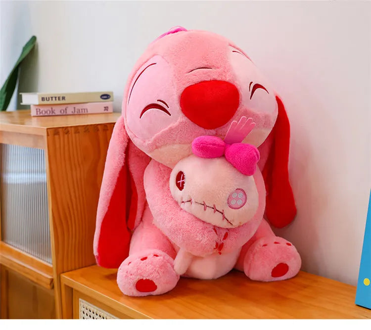 45cm Disney's New Heart Hugging Stitch Cartoon Plush Toy Stitch Soft Stuffed Plushies Toy Dolls Cloth Doll Gifts to Friends