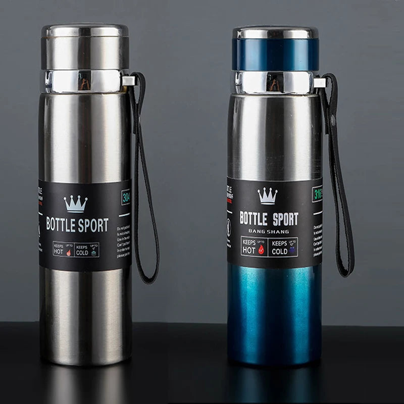 Double Wall Stainles Steel Water Bottle Thermos Bottle Keep Hot and Cold Insulated Vacuum Flask for Sport