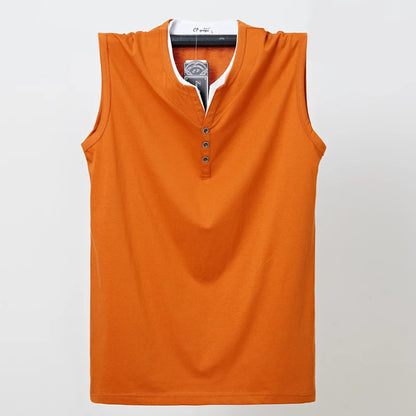 Mens Sleeveless Cotton Tank Top
