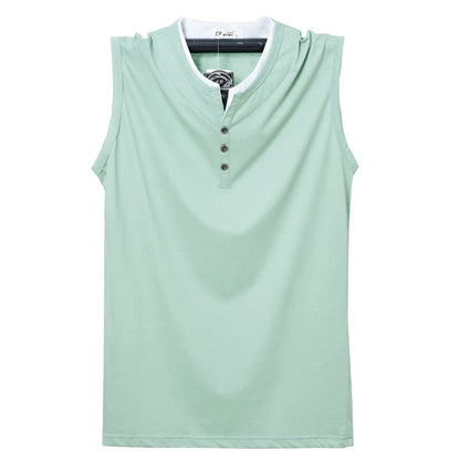 Mens Sleeveless Cotton Tank Top