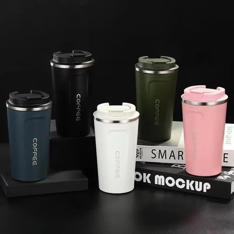 380/510ML Stainless Steel Coffee Mug Portable Tumbler Vacuum Flasks Car Thermal Cup Keeps Cold and Heat Thermal Mug Coffee Cup