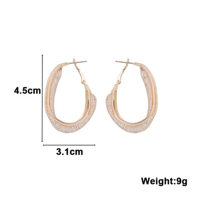Pendientes Hollow Net Crystal Hanging Earrings