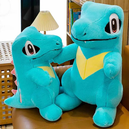 45cm Pokemon Small Saw Alligator Plush Toy Cute Cartoon Soft Stuffed Animal Pokemon Crocodile Doll Children's Doll Birthday Gift