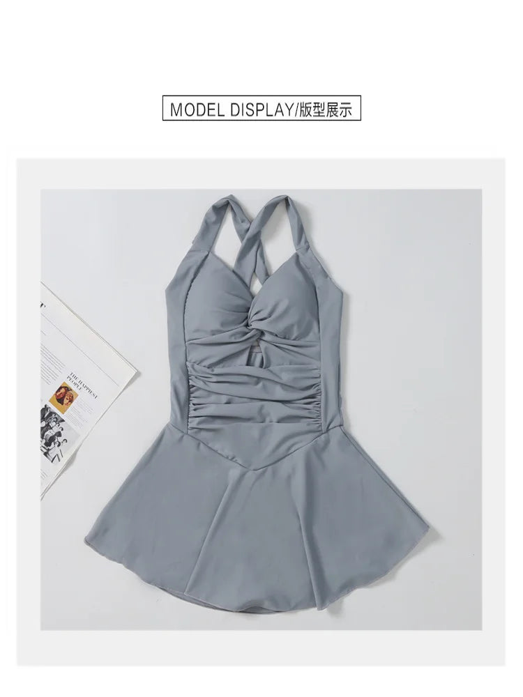 Hanging Neck Sweet Cute Swimwear Set