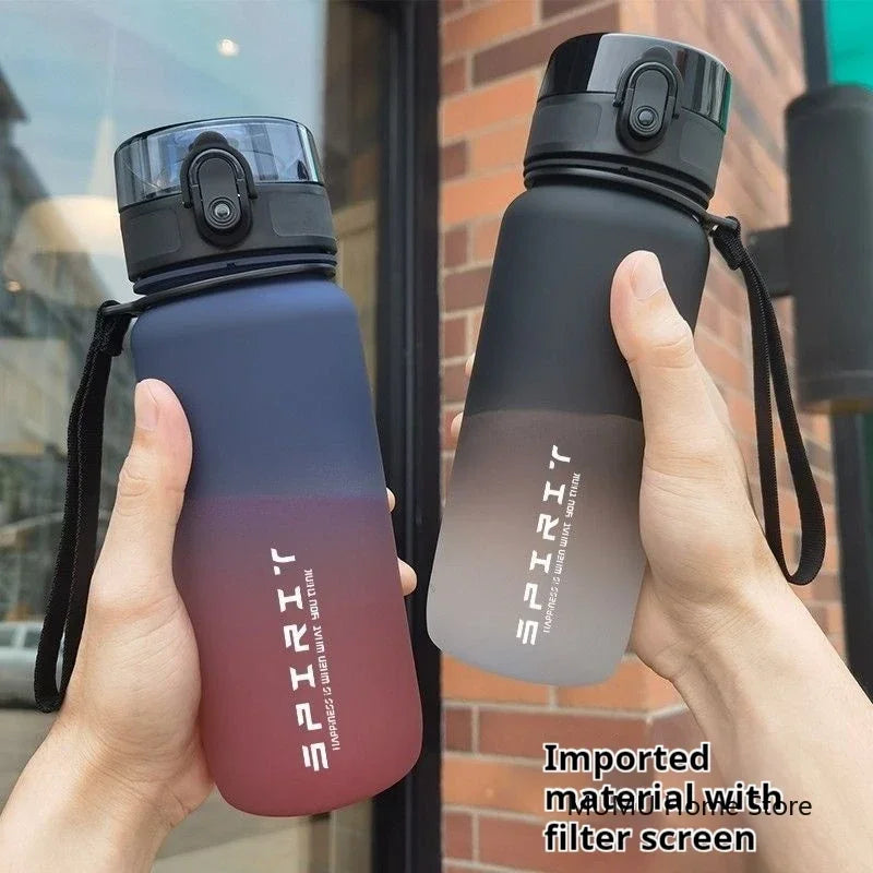 500ML / 650ML / 1000ML Gradient Sports Water Bottle – BPA-Free Large Capacity Fitness Jug