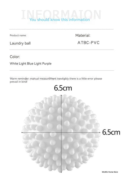 Reusable Laundry Balls – Fabric Softener Dryer Balls for Washing Machine