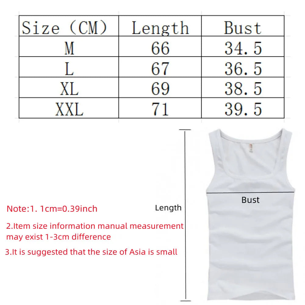 3pcs/lot Cotton Mens Tank Tops Sleeveless