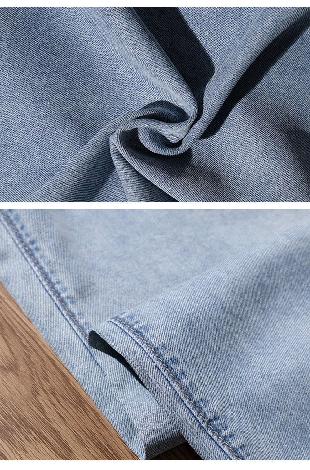 Thin Ice Silk Wide Leg Jeans