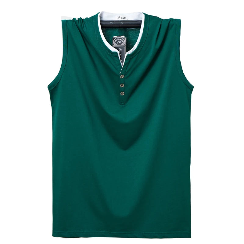 Mens Sleeveless Cotton Tank Top