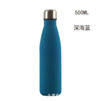 1000ML Double Wall 304 Stainless Steel Thermal Flask Fashion Vacuum Thermos Outdoor Portable Sport Thermal Drink Water Bottle