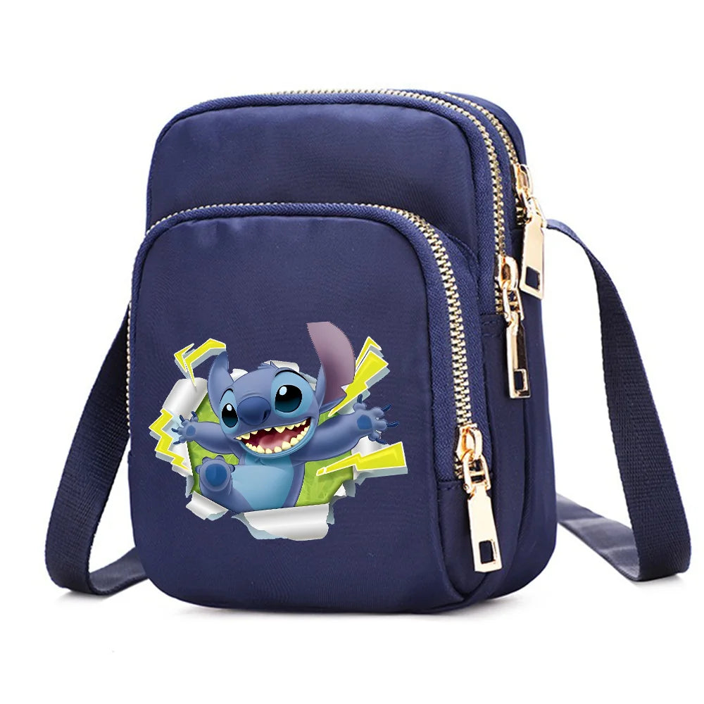 Women Shoulder Bags Lilo Stitch Cell Phone Purse Crossbody