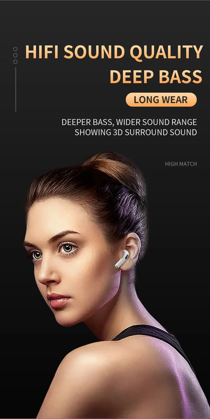 Air Pro 6 TWS Wireless Bluetooth For Apple iPhone 15 14 13 12 11 Pro Max Earphones Pods Earbuds For Xiaomi 14 Headset Headphone