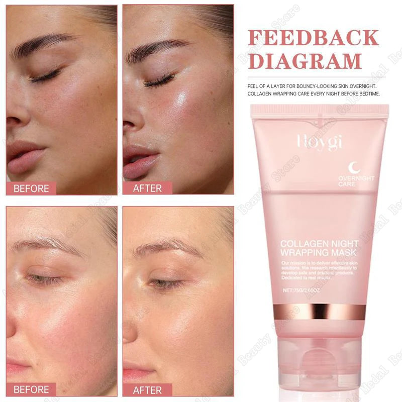 Collagen Night Mask – Korean Wrapping Gel for Moisture, Firmness & Radiant Skin (75ml)