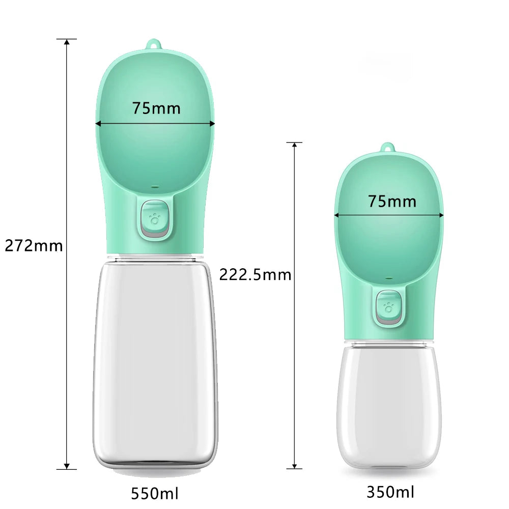 Portable Dog Water Bottle – Travel Drinking Bowl for Dogs & Cats