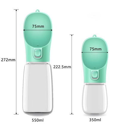 Portable Dog Water Bottle – Travel Drinking Bowl for Dogs & Cats
