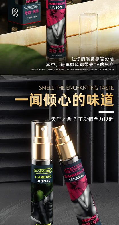 3pcs KAKOU Upgraded CARDIAC SIGNAL DANGEROUS LIAISONS Erotic REFRESH Pheromone Perfume Roller Ball Fragrance Spray for Men Women