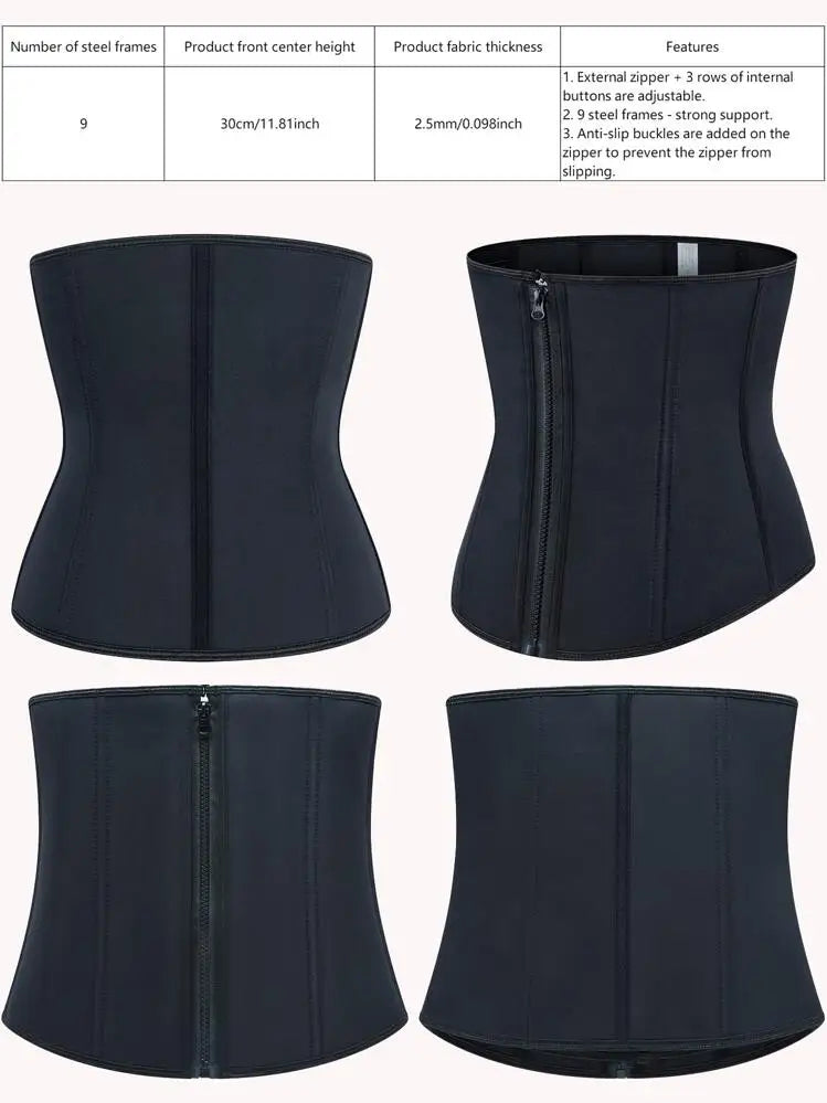 Plus Size Women Waist Trainer Sauna Sweat Belt