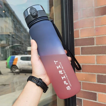 500ML / 650ML / 1000ML Gradient Sports Water Bottle – BPA-Free Large Capacity Fitness Jug