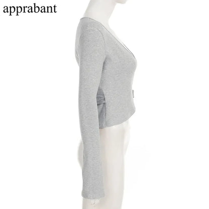 Drawstring High Waist Trousers Set