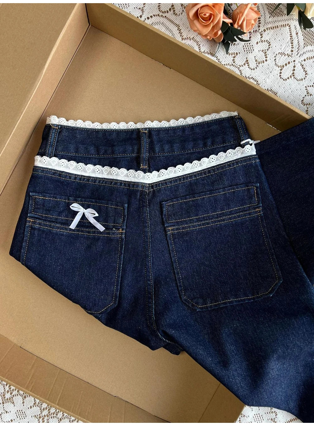 Dark Blue Denim Pants