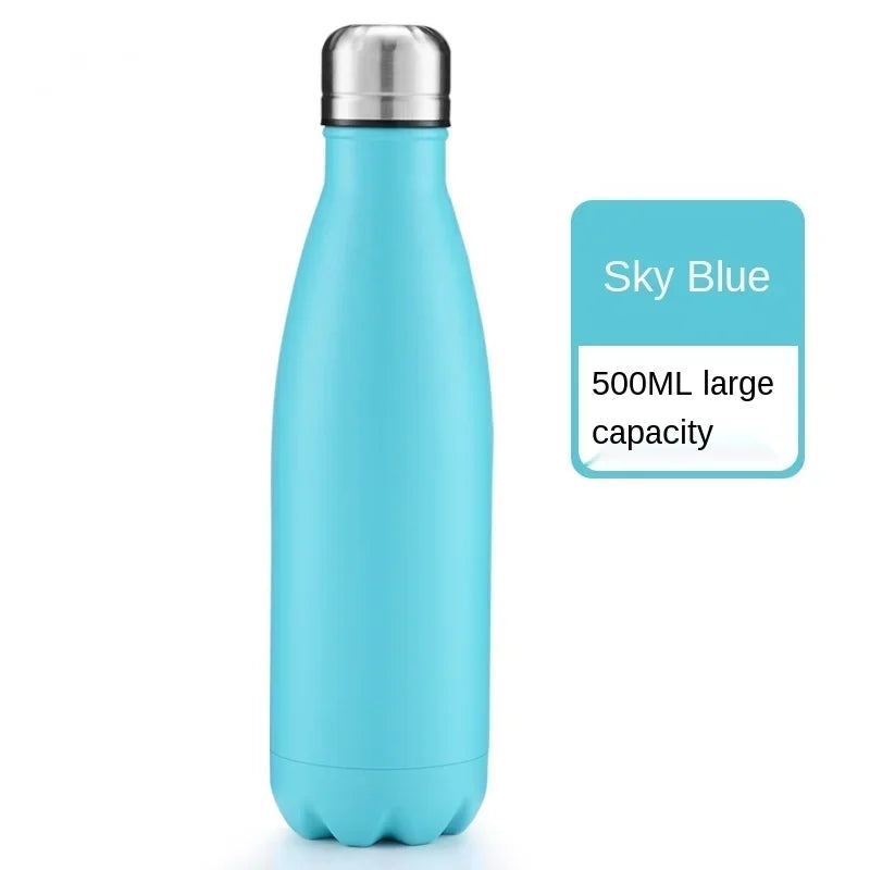 500ml Stainless Steel Water Bottle Cola Water Beer Thermos For Sport Bottles Double-Wall Insulated Vacuum Flask BPA Free Thermos