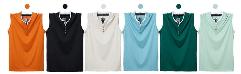 Mens Sleeveless Cotton Tank Top