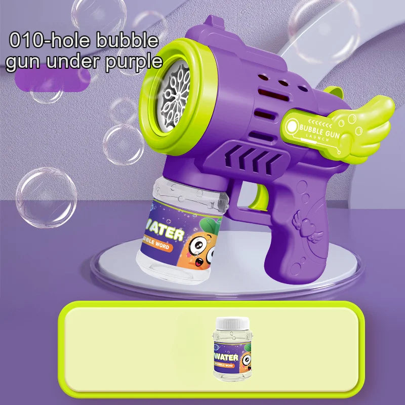 Bubble Machine Gun Automatic Blower with Led Lights