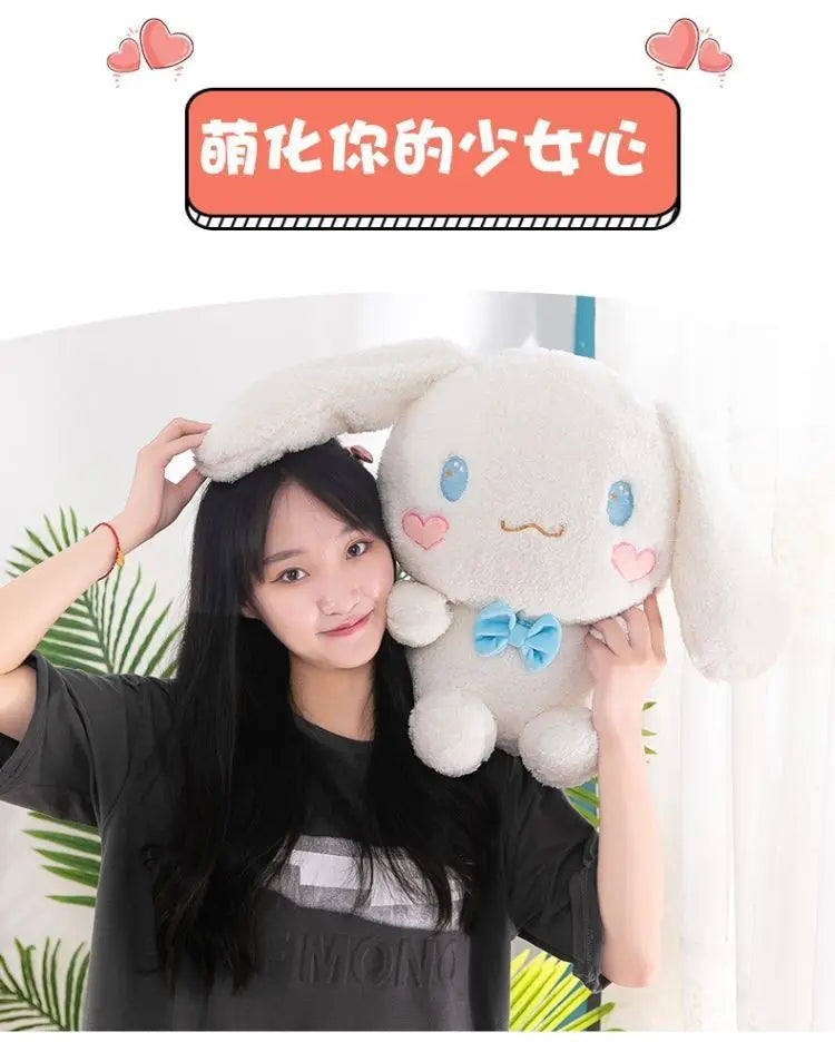 Cinnamoroll Plush Toys Cartoon Big Ear Dog Doll Little White Dog Toy Gives Best Friend Girl Sleep Pillow Decoration Plush Doll