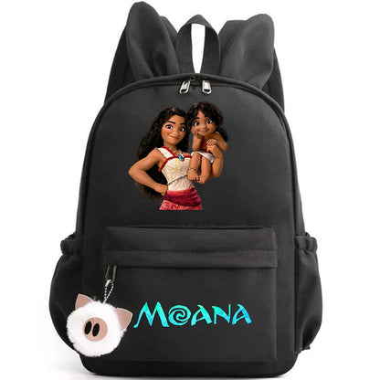 Disney Moana Backpack – Stylish & Practical with Playful Rabbit Ears for Kids and Teens