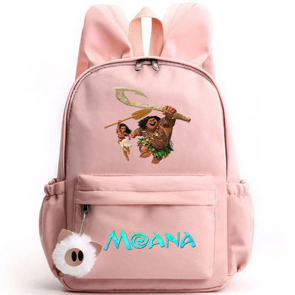 Disney Moana Backpack – Stylish & Practical with Playful Rabbit Ears for Kids and Teens