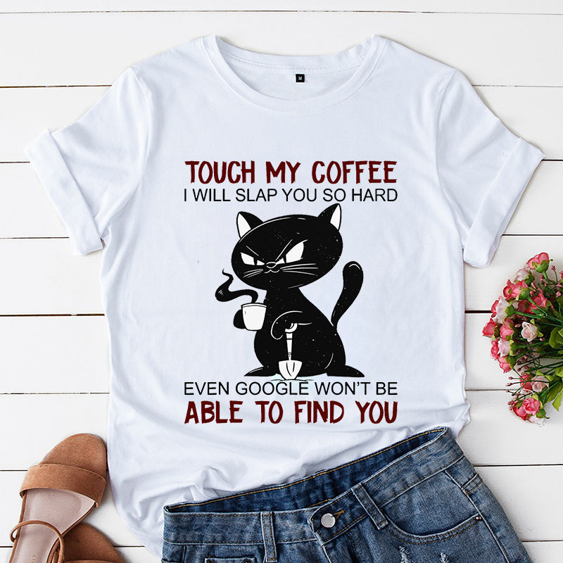 Angry Black Cat T Shirt