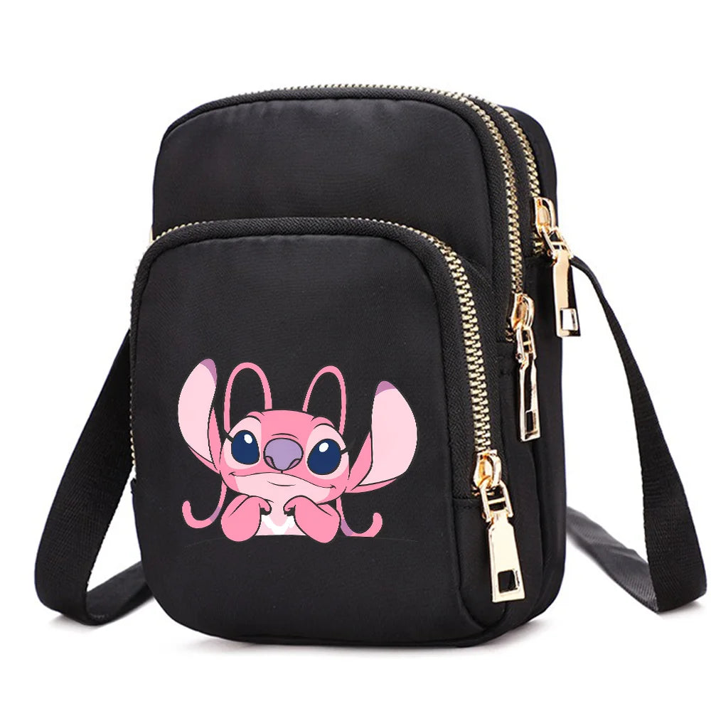 Women Shoulder Bags Lilo Stitch Cell Phone Purse Crossbody