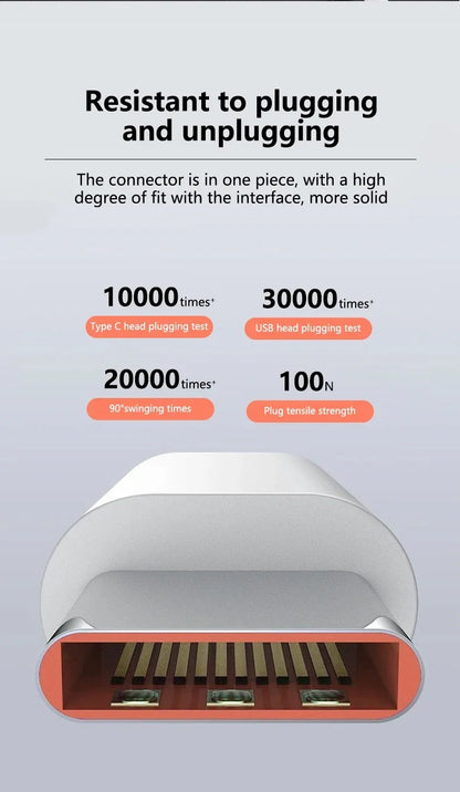 Original Xiaomi 120W USB Type-C Cable – 6A 67W Turbo Fast Charging