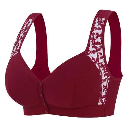 plus Size Front Closure Wireless Comfort Bra