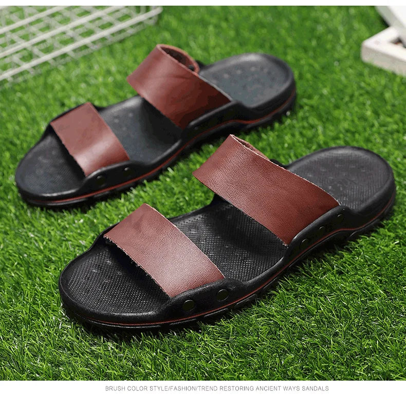 Men plus size 48 solid color summer light casual sandals