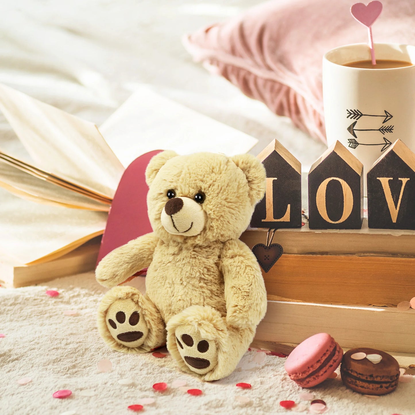 8'' Teddy Bear Stuffed Animals Brown Teddy Bear Plush Toy
