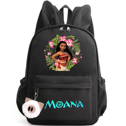 Disney Moana Backpack – Stylish & Practical with Playful Rabbit Ears for Kids and Teens