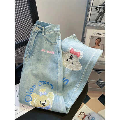 Cartoon Dog Jeans