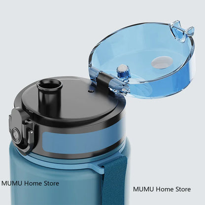 500ML / 650ML / 1000ML Gradient Sports Water Bottle – BPA-Free Large Capacity Fitness Jug