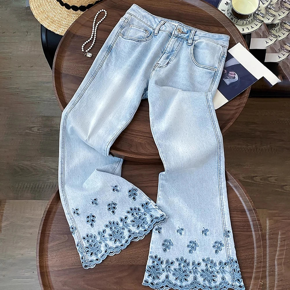 Diamonds Rivet Jeans