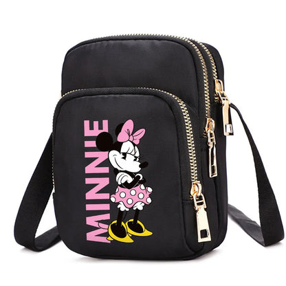 Mickey & Minnie Mouse Women’s Shoulder Bag – Crossbody Cell Phone Purse