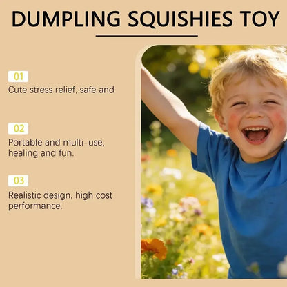 1pcs Party Time Realistic Steamed Bun Squeeze Toy