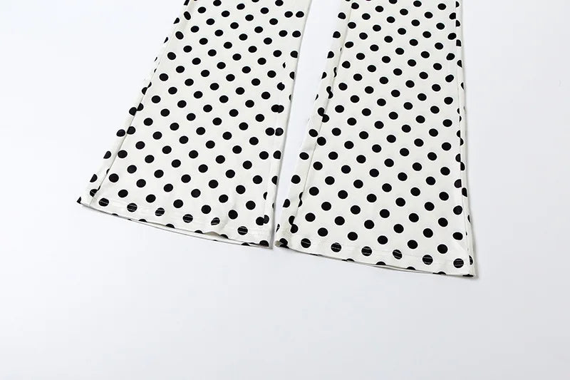Polka Dot Letter Print 2 Piece Set