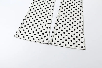 Polka Dot Letter Print 2 Piece Set
