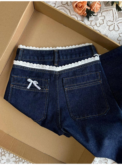 Dark Blue Denim Pants