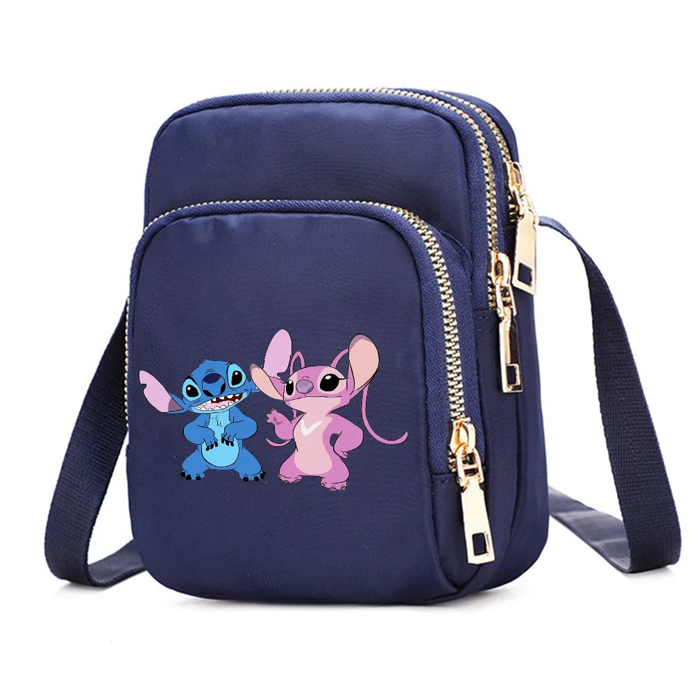 Women Shoulder Bags Lilo Stitch Cell Phone Purse Crossbody