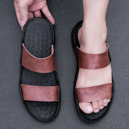 Men plus size 48 solid color summer light casual sandals