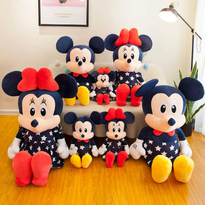 Disney Mickey & Minnie Plush Dolls – 35/45cm Soft Star Pillow Toys | Stuffed Cushion Gift for Kids, Girls & Birthdays