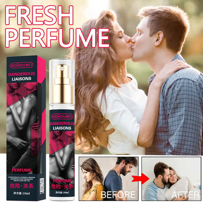 3pcs KAKOU Upgraded CARDIAC SIGNAL DANGEROUS LIAISONS Erotic REFRESH Pheromone Perfume Roller Ball Fragrance Spray for Men Women